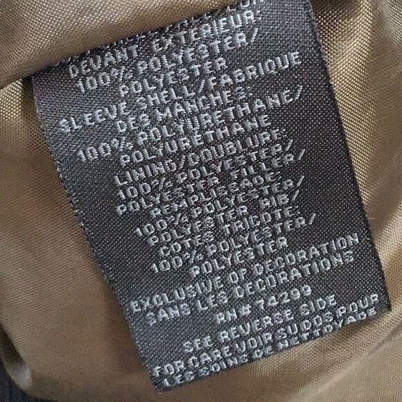 Madden Girl Olive Faux Black Leather Puffer Jacket - Picture 12 of 13